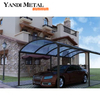 Aluminium-Carport mit Oberlichtdach. Heißer Verkauf. Wirtschaftlicher, attraktiver Carport mit Aluminiumrahmen und Glasdach aus Aluminium