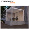 Modernes Design, bioklimatisches Schattendach, wasserdichtes Lamellendach, Lamellenpavillon, Aluminium-Pergola für den Außenbereich, elektrische Pergola aus Aluminium
