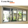 Aluminium-Flügelfenster für Wohnungen und Hotels. Fenster aus gehärtetem Glas. Faltfenster aus Aluminium-Fensterrahmen
