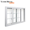 Heißes neues Fenster aus Aluminium mit Fensterrahmen für Zuhause, Flügelfenster, Doppelglas, Push-and-Pull-Aluminiumfenster