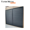 Aluminium-Zaun, Metall-Wohnbegrenzung, horizontale Lamellen, Aluminium-Lamellenzaun, Hochsicherheitszaunpaneel, weiß, schwarz