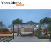 Wasserdichter Gartenpavillon aus Metall für den Außenbereich, Markise, Fensterläden, Dach, Aluminiumpergola, ausgestattet mit lichtemittierenden Sekundärröhrenleuchten