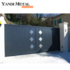 Das neueste moderne Aluminium-Türdesign. Automatische Schiebetür aus Metall für den Hauseingang. Aluminiumtür