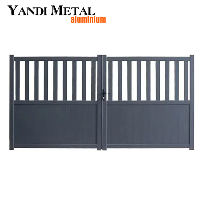Elektrische Aluminiumtür, individuelles Design, moderne Villa, automatische Aluminium-Schiebetür