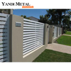 Wasserdichte Aluminium-WPC-Zaunpaneele. Schwarze WPC-Gartenzaunpaneele für den Außenbereich. Holz-Aluminium-WPC-Garten-Verbundzaunpfosten