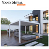 Modernes wasserdichtes bioklimatisches Pergolasystem 3×3 3×4 4×6 Pergola für den Außenbereich, elektrische Dachpergola mit Lamellen aus Aluminium