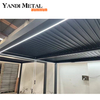 Maßgeschneiderte moderne Pergola aus Aluminium für den Außenbereich, elektrische Aluminium-Pergola und Pavillon mit wasserdichten Lamellen für den Außenbereich